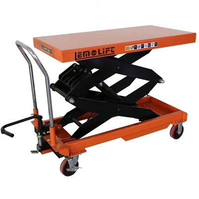 Tavolo di sollevamento idraulico doppia scissore
