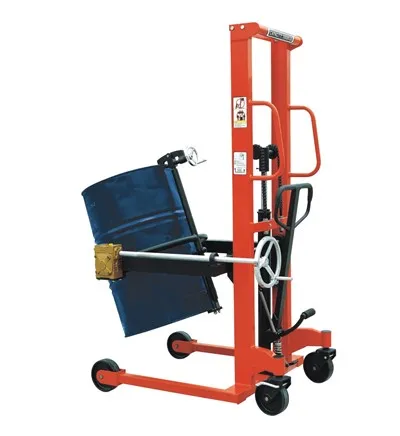 Carrello elevatore a forche con sollevatore per fusti di olio manuale LM-DS350 Prezzo economico